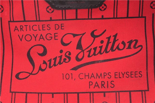 Authentic Louis Vuitton Damier Neverfull MM Shoulder Tote Bag N51105 LV 1379E