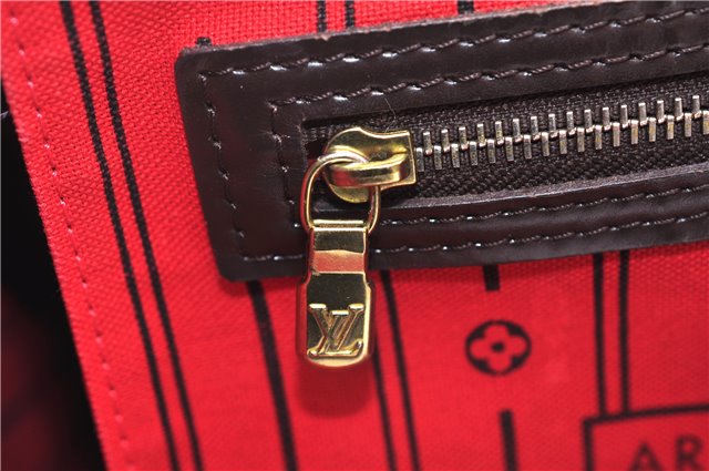 Authentic Louis Vuitton Damier Neverfull MM Shoulder Tote Bag N51105 LV 1379E