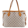 Authentic Louis Vuitton Damier Azur Neverfull PM Tote Bag N51110 LV 1454E