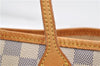 Authentic Louis Vuitton Damier Azur Neverfull PM Tote Bag N51110 LV 1454E