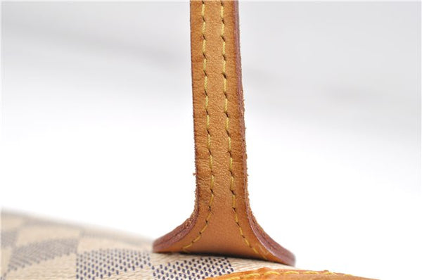 Authentic Louis Vuitton Damier Azur Neverfull PM Tote Bag N51110 LV 1454E