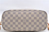 Authentic Louis Vuitton Damier Azur Neverfull PM Tote Bag N51110 LV 1454E
