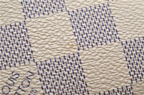 Authentic Louis Vuitton Damier Azur Neverfull PM Tote Bag N51110 LV 1454E