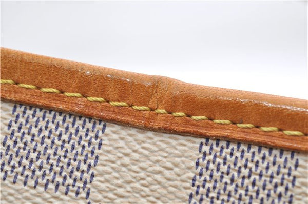 Authentic Louis Vuitton Damier Azur Neverfull PM Tote Bag N51110 LV 1454E