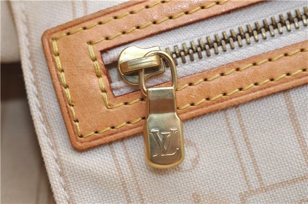 Authentic Louis Vuitton Damier Azur Neverfull PM Tote Bag N51110 LV 1454E