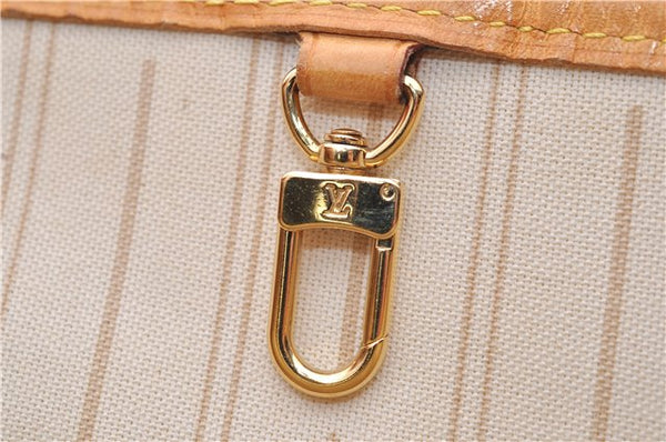 Authentic Louis Vuitton Damier Azur Neverfull PM Tote Bag N51110 LV 1454E