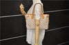 Authentic Louis Vuitton Damier Azur Neverfull PM Tote Bag N51110 LV 1454E