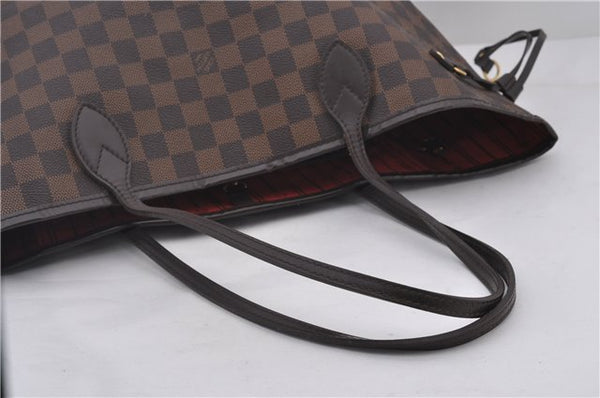 Authentic Louis Vuitton Damier Neverfull MM Shoulder Tote Bag N51105 LV 1500E