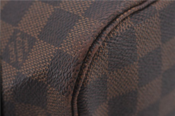 Authentic Louis Vuitton Damier Neverfull MM Shoulder Tote Bag N51105 LV 1500E