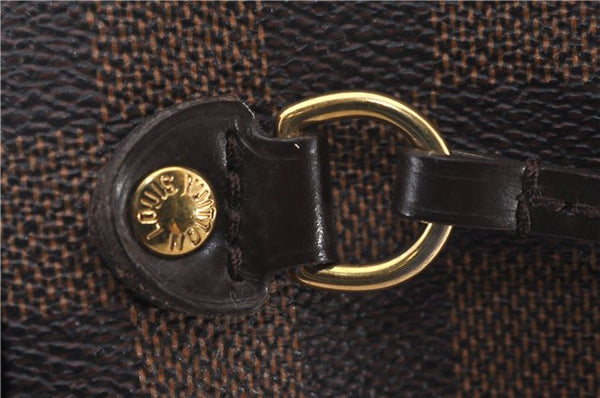 Authentic Louis Vuitton Damier Neverfull MM Shoulder Tote Bag N51105 LV 1500E