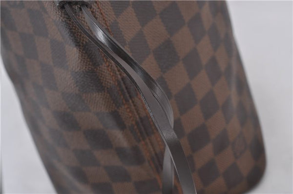 Authentic Louis Vuitton Damier Neverfull MM Shoulder Tote Bag N51105 LV 1500E
