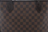 Authentic Louis Vuitton Damier Neverfull MM Shoulder Tote Bag N51105 LV 1500E
