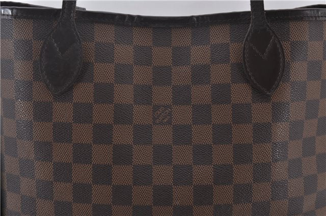 Authentic Louis Vuitton Damier Neverfull MM Shoulder Tote Bag N51105 LV 1500E