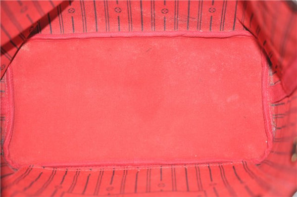 Authentic Louis Vuitton Damier Neverfull MM Shoulder Tote Bag N51105 LV 1500E