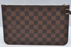 Authentic Louis Vuitton Damier Neverfull Pouch Purse Clutch Bag LV 1598I