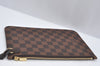 Authentic Louis Vuitton Damier Neverfull Pouch Purse Clutch Bag LV 1598I