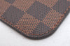 Authentic Louis Vuitton Damier Neverfull Pouch Purse Clutch Bag LV 1598I