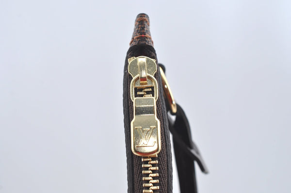 Authentic Louis Vuitton Damier Neverfull Pouch Purse Clutch Bag LV 1598I