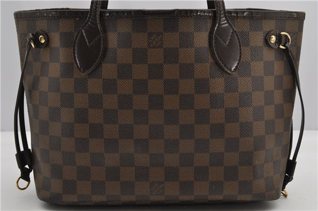 Authentic Louis Vuitton Damier Neverfull PM Shoulder Tote Bag N51109 LV 1642F