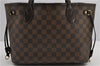 Authentic Louis Vuitton Damier Neverfull PM Shoulder Tote Bag N51109 LV 1642F