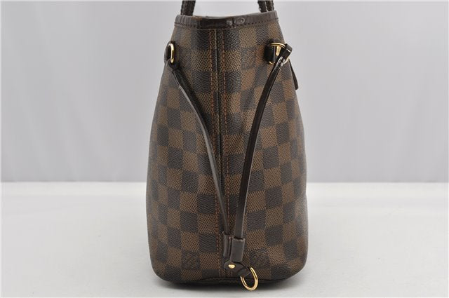 Authentic Louis Vuitton Damier Neverfull PM Shoulder Tote Bag N51109 LV 1642F