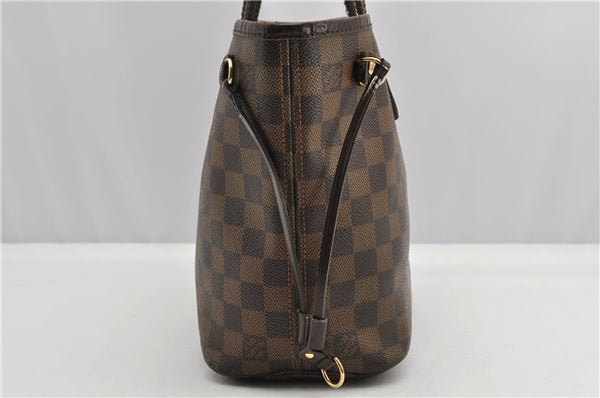 Authentic Louis Vuitton Damier Neverfull PM Shoulder Tote Bag N51109 LV 1642F