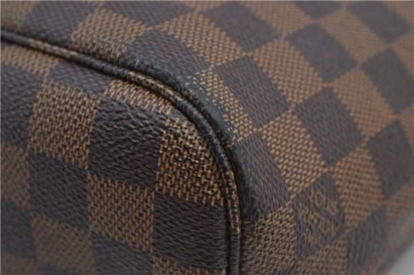 Authentic Louis Vuitton Damier Neverfull PM Shoulder Tote Bag N51109 LV 1642F