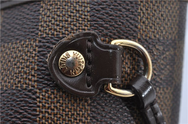 Authentic Louis Vuitton Damier Neverfull PM Shoulder Tote Bag N51109 LV 1642F