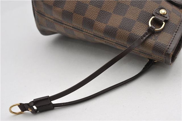 Authentic Louis Vuitton Damier Neverfull PM Shoulder Tote Bag N51109 LV 1642F