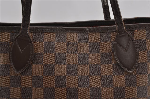 Authentic Louis Vuitton Damier Neverfull PM Shoulder Tote Bag N51109 LV 1642F