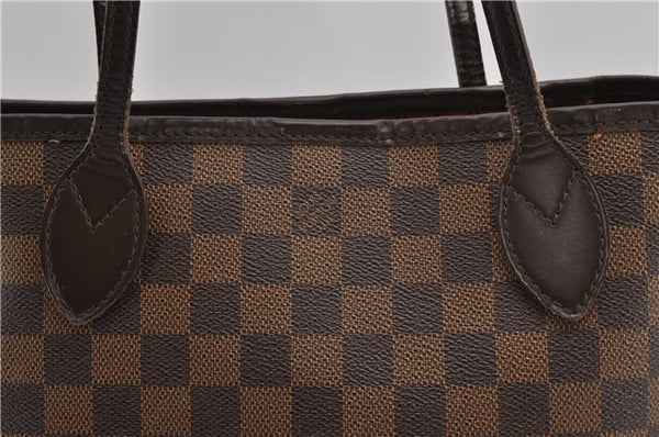 Authentic Louis Vuitton Damier Neverfull PM Shoulder Tote Bag N51109 LV 1642F