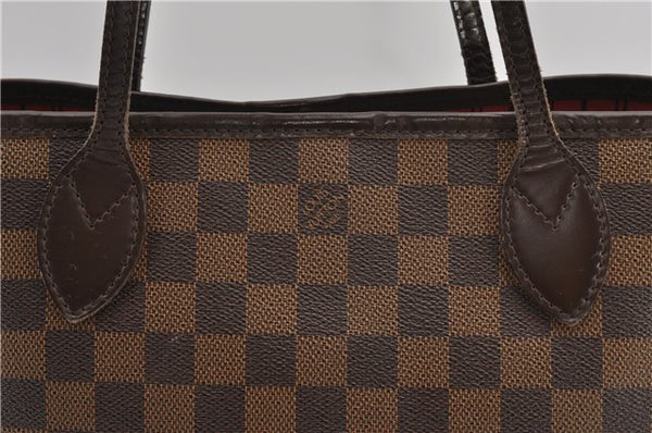 Authentic Louis Vuitton Damier Neverfull PM Shoulder Tote Bag N51109 LV 1642F