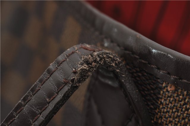 Authentic Louis Vuitton Damier Neverfull PM Shoulder Tote Bag N51109 LV 1642F