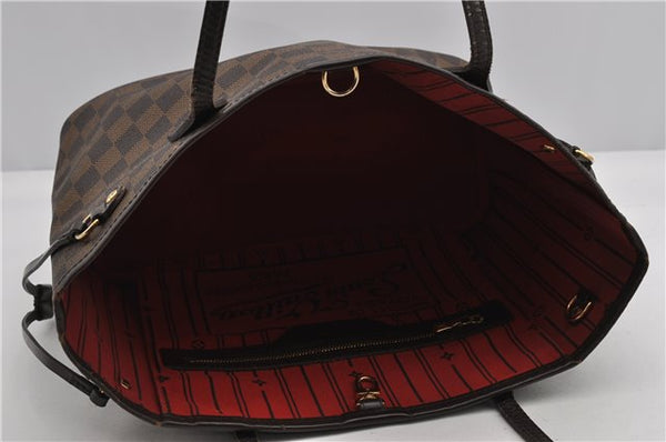 Authentic Louis Vuitton Damier Neverfull PM Shoulder Tote Bag N51109 LV 1642F