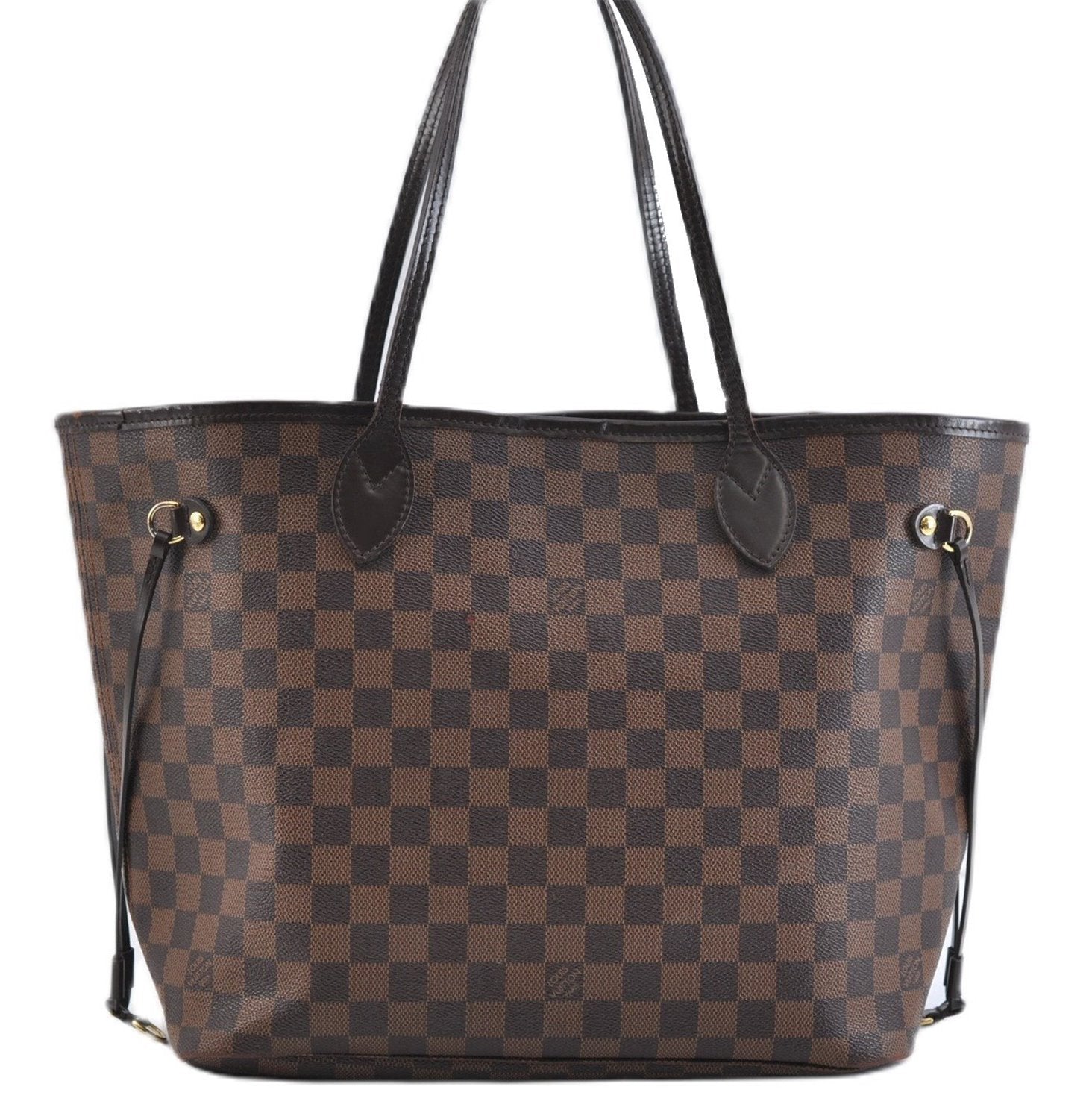 Authentic Louis Vuitton Damier Neverfull MM Shoulder Tote Bag N41358 LV 1664F
