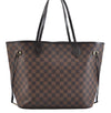 Authentic Louis Vuitton Damier Neverfull MM Shoulder Tote Bag N41358 LV 1664F