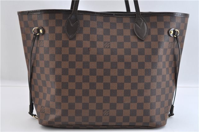 Authentic Louis Vuitton Damier Neverfull MM Shoulder Tote Bag N41358 LV 1664F