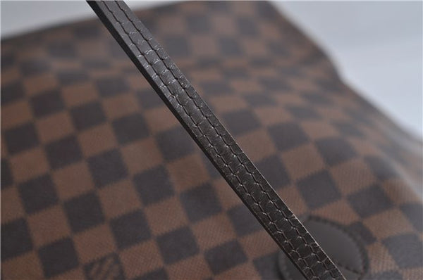Authentic Louis Vuitton Damier Neverfull MM Shoulder Tote Bag N41358 LV 1664F