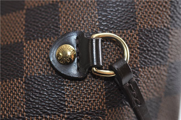 Authentic Louis Vuitton Damier Neverfull MM Shoulder Tote Bag N41358 LV 1664F