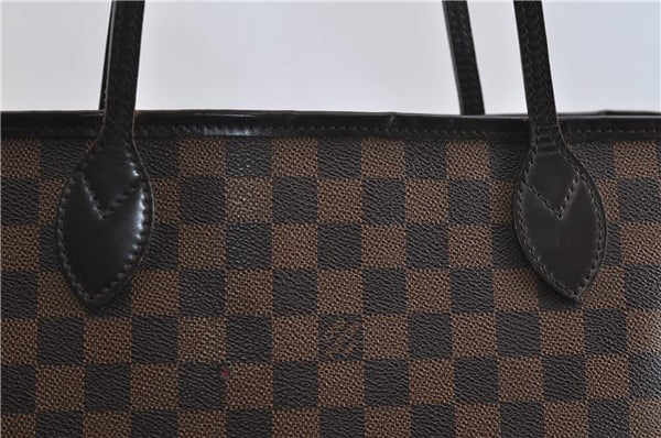 Authentic Louis Vuitton Damier Neverfull MM Shoulder Tote Bag N41358 LV 1664F