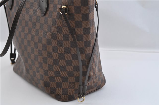 Authentic Louis Vuitton Damier Neverfull MM Shoulder Tote Bag N41358 LV 1664F