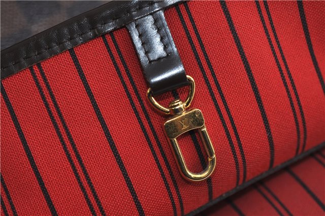 Authentic Louis Vuitton Damier Neverfull MM Shoulder Tote Bag N41358 LV 1664F