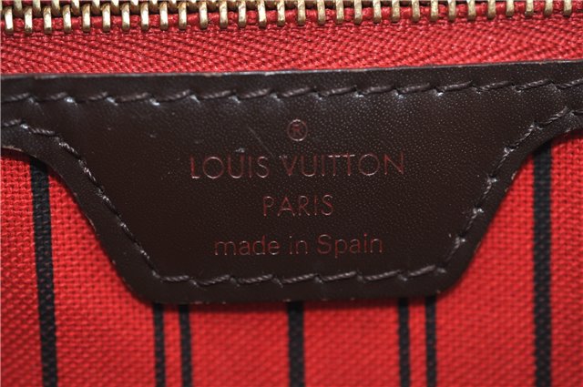 Authentic Louis Vuitton Damier Neverfull MM Shoulder Tote Bag N41358 LV 1664F