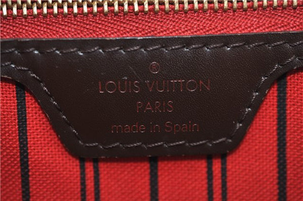 Authentic Louis Vuitton Damier Neverfull MM Shoulder Tote Bag N41358 LV 1664F