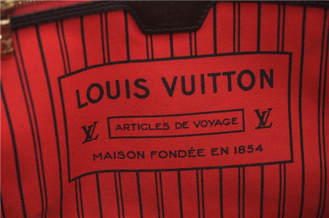 Authentic Louis Vuitton Damier Neverfull MM Shoulder Tote Bag N41358 LV 1664F