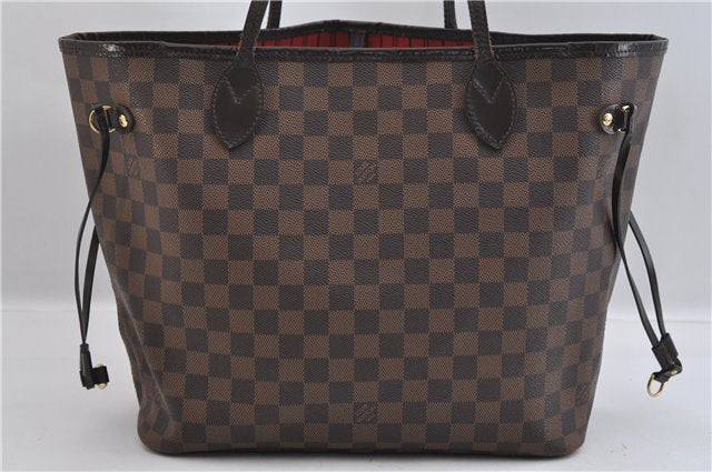 Authentic Louis Vuitton Damier Neverfull MM Shoulder Tote Bag N51105 LV 1707F