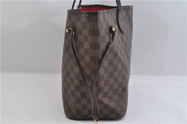 Authentic Louis Vuitton Damier Neverfull MM Shoulder Tote Bag N51105 LV 1707F