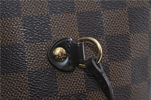 Authentic Louis Vuitton Damier Neverfull MM Shoulder Tote Bag N51105 LV 1707F