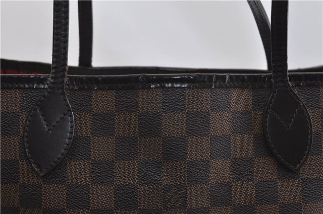 Authentic Louis Vuitton Damier Neverfull MM Shoulder Tote Bag N51105 LV 1707F