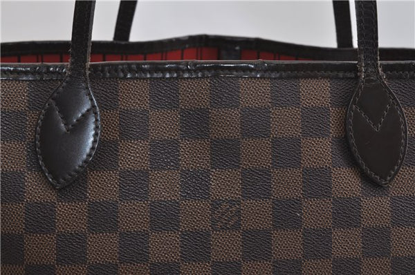 Authentic Louis Vuitton Damier Neverfull MM Shoulder Tote Bag N51105 LV 1707F